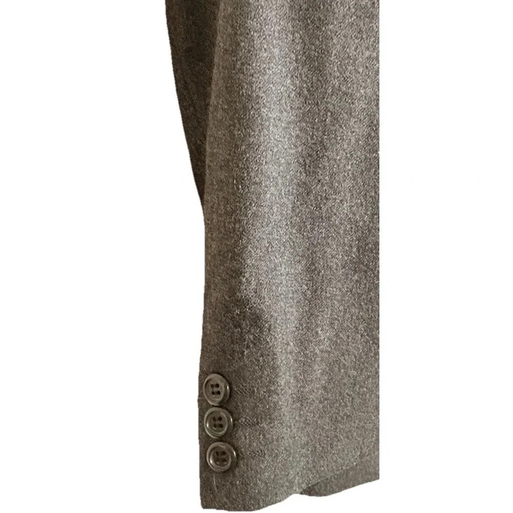 Alexandre London Blazer Mens Jacket 44R Dark Gray Herringbone Wool Sports Coat‎